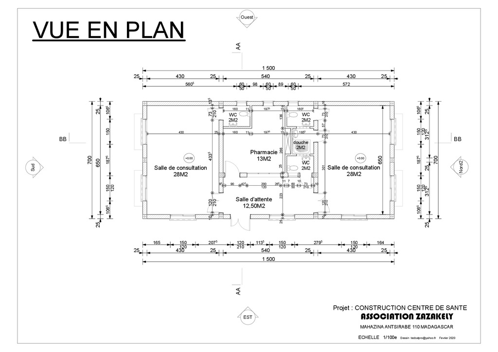 Plan de la futur maison de la santé